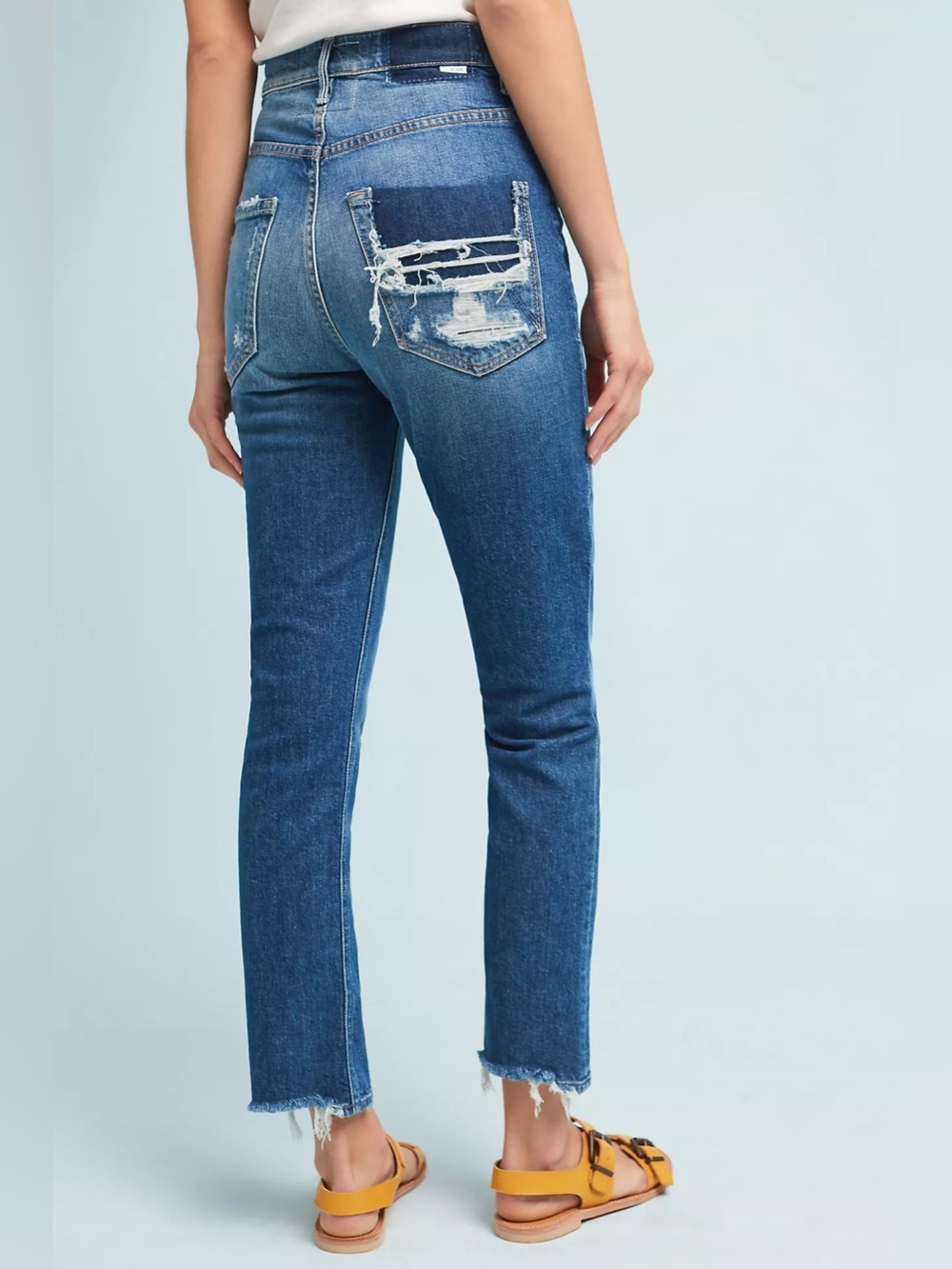 Mother The Dazzler Shift Ultra High-Rise Cropped Skinny Jeans - Picture 2 of 15